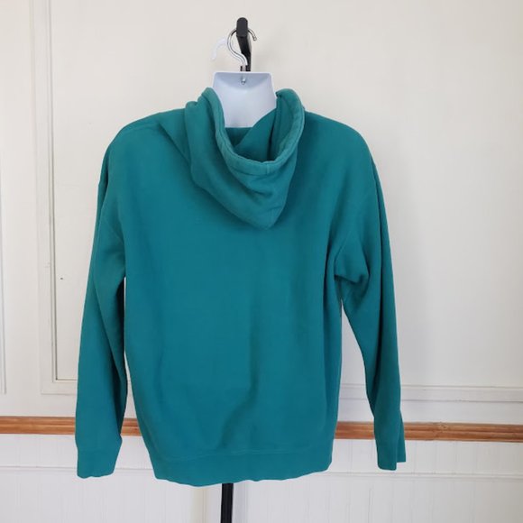 SOLD Obey Mens Sweatshirt Large Hoodie Grn Yellow Pullover Pocket Graphic Print - Picture 5 of 10